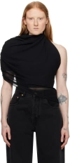 JACQUEMUS BLACK LES SCULPTURES 'LE HAUT PABLO' BLOUSE