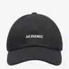 Jacquemus Gadjo Baseball Cap With Logo Plaque In Black