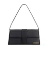 Jacquemus Le Bambino Long Leather Shoulder Bag In Black