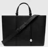 Jacquemus Le Marino Leather Shopper Tote Bag In Black