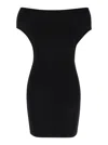 JACQUEMUS BLACK MINI DRESS 'LA dressing gown CUBISTA' IN VISCOSE WOMAN