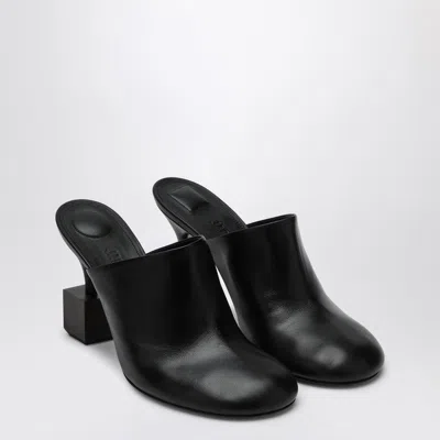 Jacquemus Black Mule With Geometric Heel