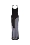 Jacquemus La Robe Maille Nodo Embellished Gown In Black
