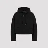 Jacquemus Chic Cropped Parka Coat With Unique Design And High-quality Organic Cotton Blend In Black