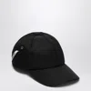 Jacquemus Black Ovalie Baseball Cap In Black