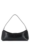 Jacquemus Le Calisson Crocodile-effect Leather Shoulder Bag In Black
