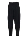 Jacquemus Black Trousers With Button Closure And Pleats On The Front In Wool Man In Black