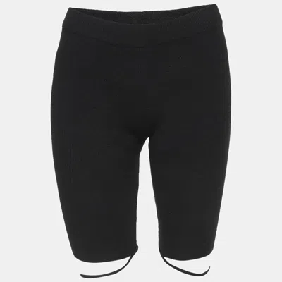 Pre-owned Jacquemus Black Rib Knit Shorts Xs