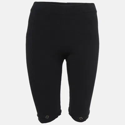 Jacquemus Black Rib Knit Sierra Biker Shorts