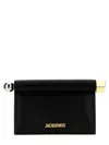 Jacquemus Black Rond Carre Clutch In Black