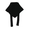 Jacquemus Alpaca Blend Long Ribbed Scarf In Black