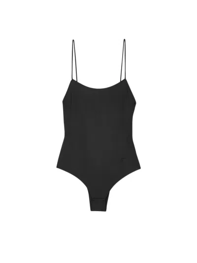 Jacquemus Black Scoop Neck Swimwear In Multi