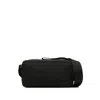 Jacquemus Le Cuerda Horizontal Black Messenger Bag With Logo Lettering Detail In Cotton Man