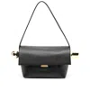 Jacquemus 'le Rond Carre' Black Shoulder Bag With Shoulder Strap