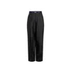 Jacquemus Silk Wool-blend Flared Trousers In Black