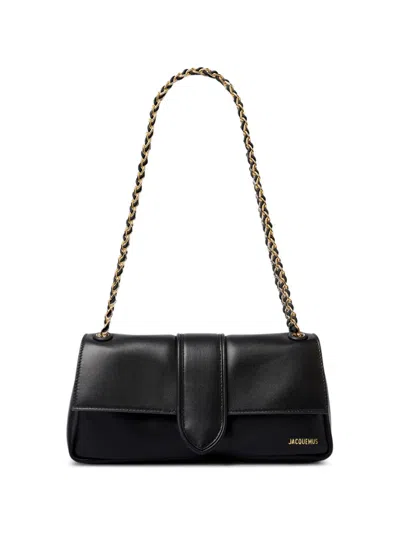 Jacquemus Black Silk-blend Chain Rectangular Handbag