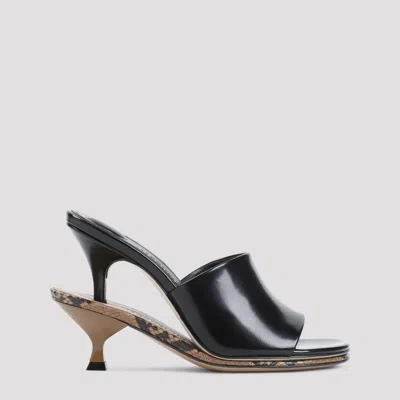 JACQUEMUS BLACK SLIP ON HEELS