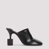 Jacquemus Mule With Geometric Heel In Black