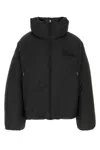 Jacquemus Quilted Jacket With High Collar And Pockets In Black