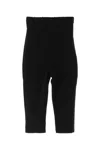 Jacquemus Black Stretch Capri Pants In Black