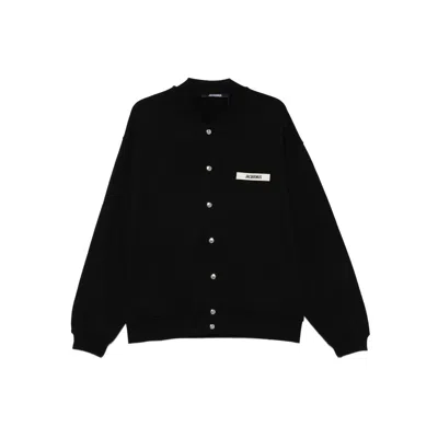 JACQUEMUS JACQUEMUS BLACK SWEATERS & KNITWEAR - CARDIGANS MEN