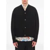 Jacquemus Men Black V-neck Cardigan With J Logo On The Back In Wool Man In Black