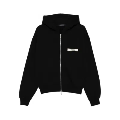 JACQUEMUS JACQUEMUS BLACK SWEATERS & KNITWEAR - HOODIES MEN