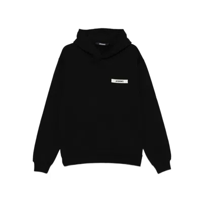 Jacquemus Black Le Hoodie Gros Grain