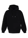 Jacquemus Hooded Typo Sweatshirt With Logoed Sleeve In Black