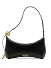 Jacquemus Le Grand Bisou Perle Leather Shoulder Bag In Black