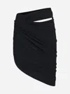 Jacquemus La Mini Jupe Drapeado Jersey Skirt