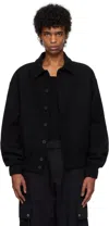 Jacquemus Le Bomber Feltro Wool-blend Jacket In 990 Black