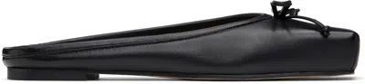 JACQUEMUS BLACK 'THE FLAT BALLET' MULES