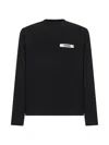 Jacquemus Le Sweatshirt Gros Grain In Black