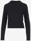 Jacquemus The Gros Grain Logo-detail Long-sleeve Top