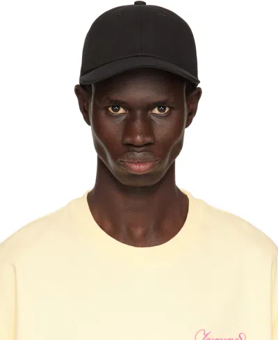 Jacquemus Black 'the ' Cap In 990 Black