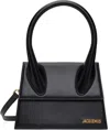 Jacquemus Small Handle And Removable Shoulder Strap In 990 Black