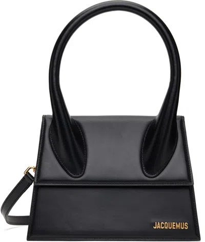 JACQUEMUS BLACK 'THE LARGE CHIQUITO' BAG