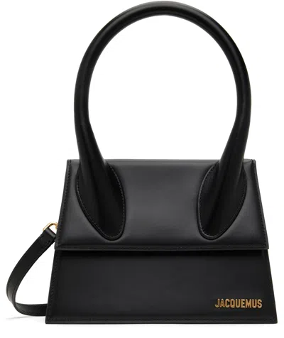 Jacquemus Black 'the Large Chiquito' Bag In 990 Black