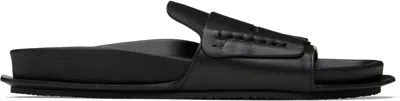 Jacquemus Black 'the Mocassin Sandals' Sandals