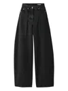 Jacquemus Le De-nimes Droit Jeans Women In Black