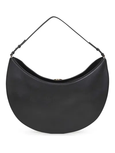 JACQUEMUS BLACK THE OVALO HOBO BAG