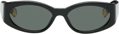 Jacquemus Black 'the Ovalo' Sunglasses