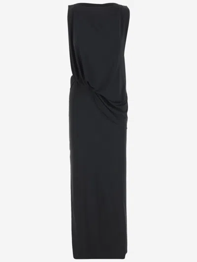 JACQUEMUS BLACK THE PEPLO MAXI DRESS