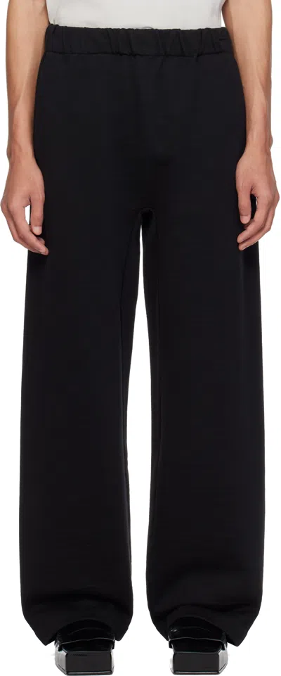 Jacquemus Black 'the Rond Carré' Sweatpants