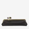 Jacquemus Womens Black La Pochette Salon Leather Clutch Bag