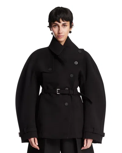 Jacquemus Black The Short Ovalo Trench Coat