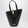 Jacquemus The Medium Bambola Asymmetric Leather Bucket Bag