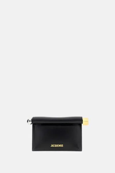 Jacquemus Black The Small Rond Carr Clutch