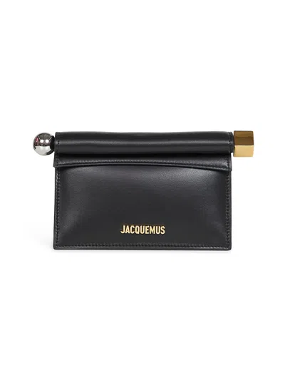 Jacquemus Black The Small Rond Carré Clutch Bag